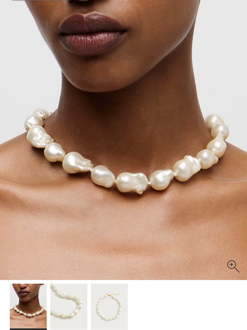 J.Crew FRESHWATER PEARL AND GOLD NECKLACE - Picture 2 of 3